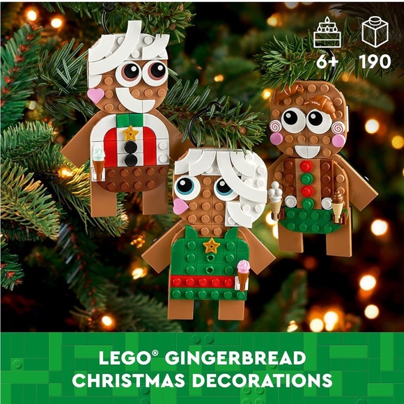 NEW BOX LEGO Gingerbread  Ornament Set 40642 Customizable 3 Figures NEW Sealed - Picture 2 of 4